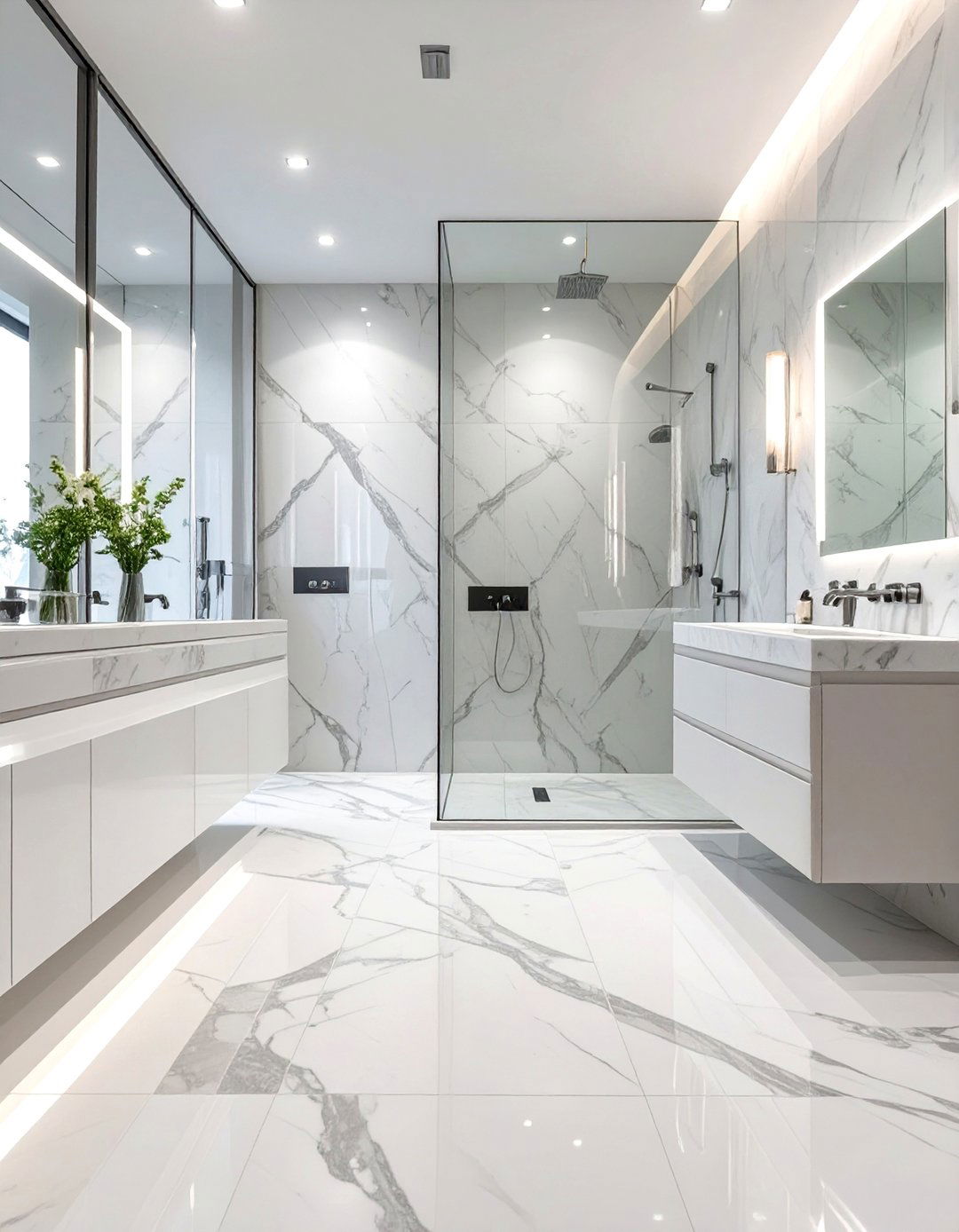 The Luxurious Marble Bathroom - 30 bathroom renovation ideas