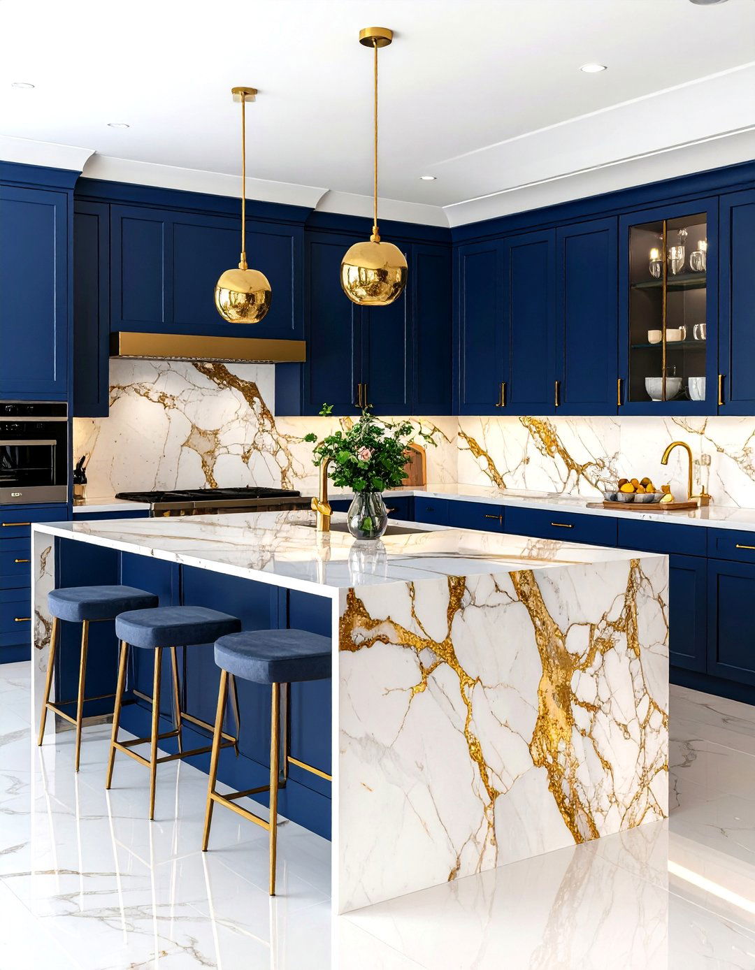 The Luxurious Marble Kitchen - 30 kitchen renovation ideas