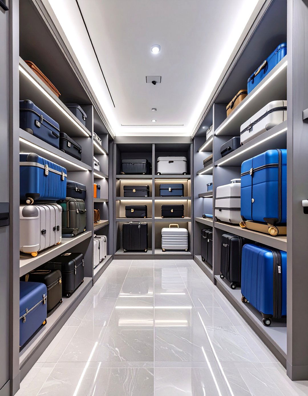 The Luxury Luggage Storage Room - 30 closet remodel ideas