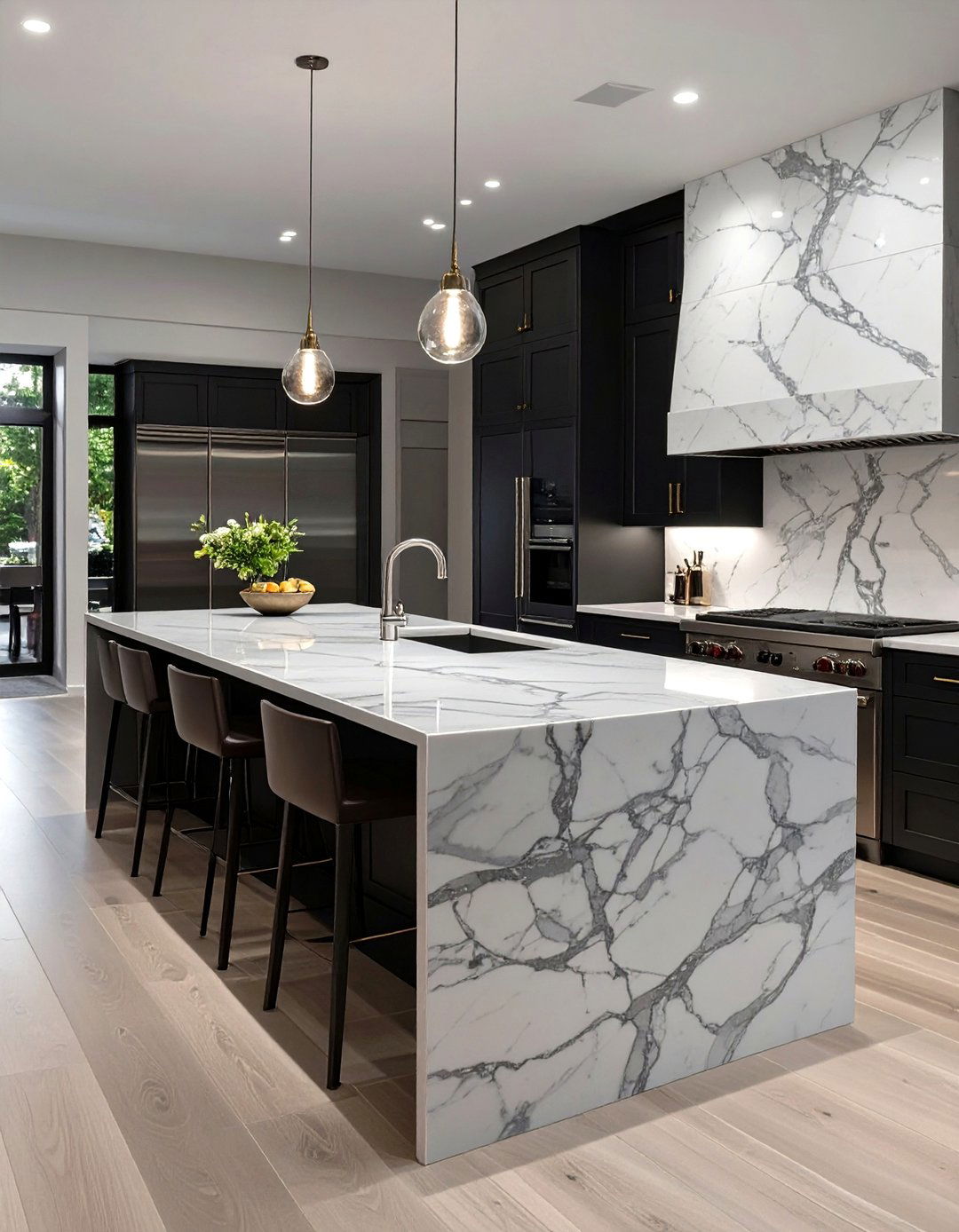 The Luxury Marble Kitchen - 30 modern kitchen designs photo gallery