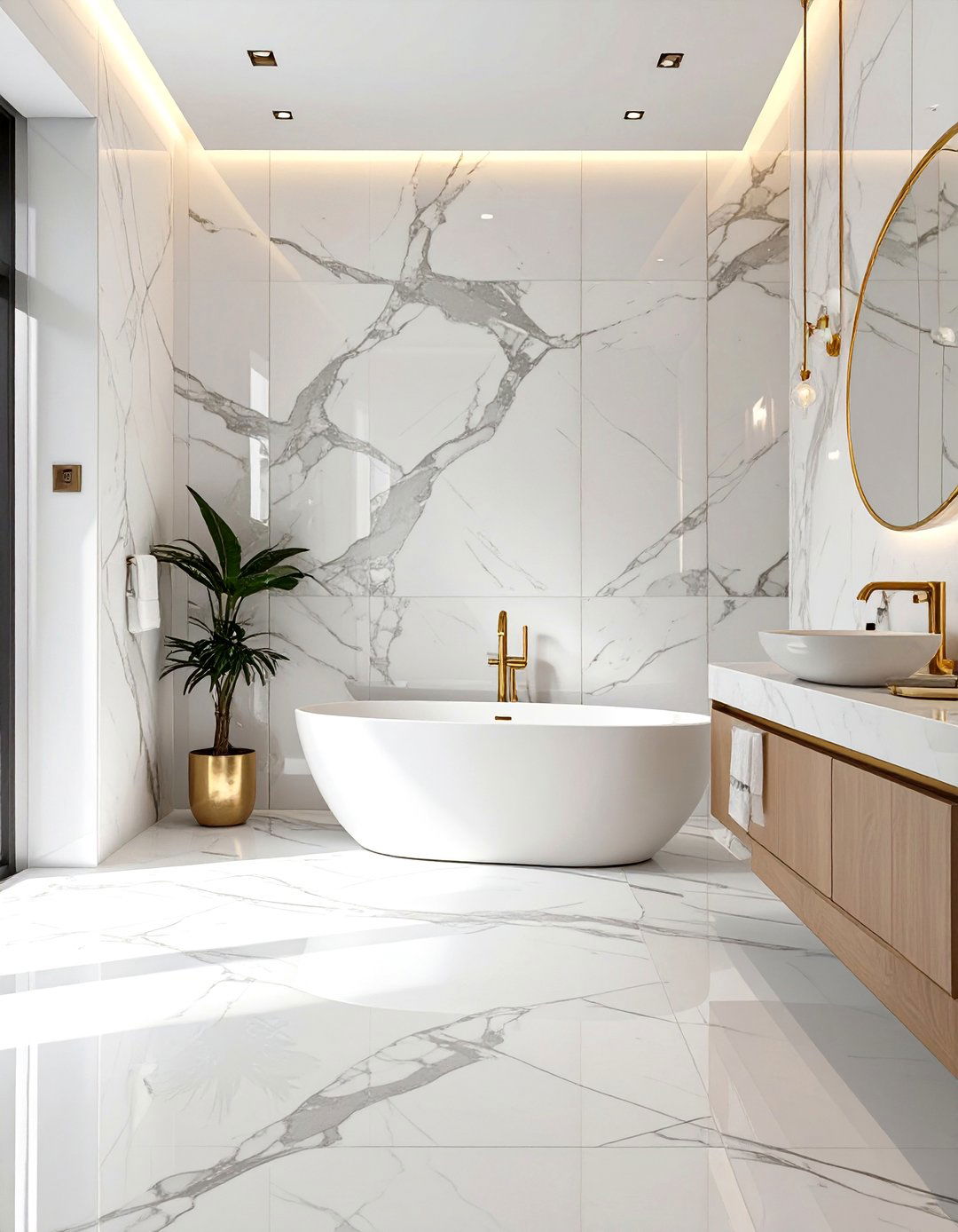 The Marble Bathroom Elegance - 30 bathroom ideas photo gallery