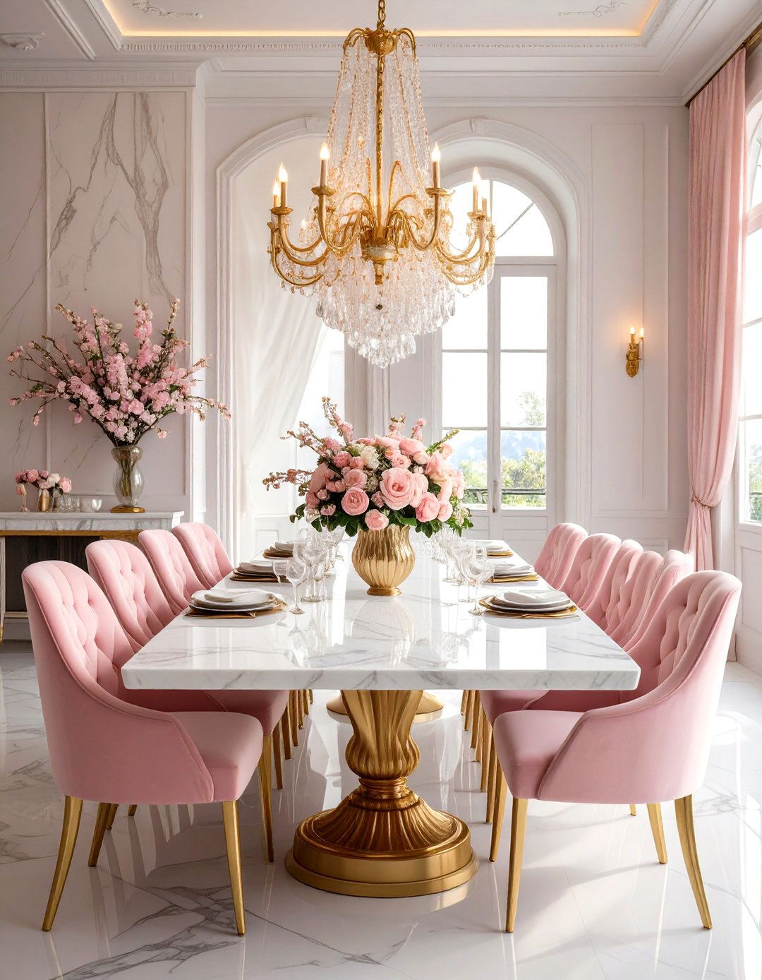 The Marble Top Luxury Dining Room Table - 30 dining room table ideas