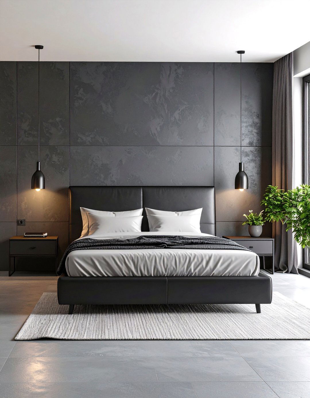 The Masculine Grey Bedroom Design - 30 grey and white bedroom ideas