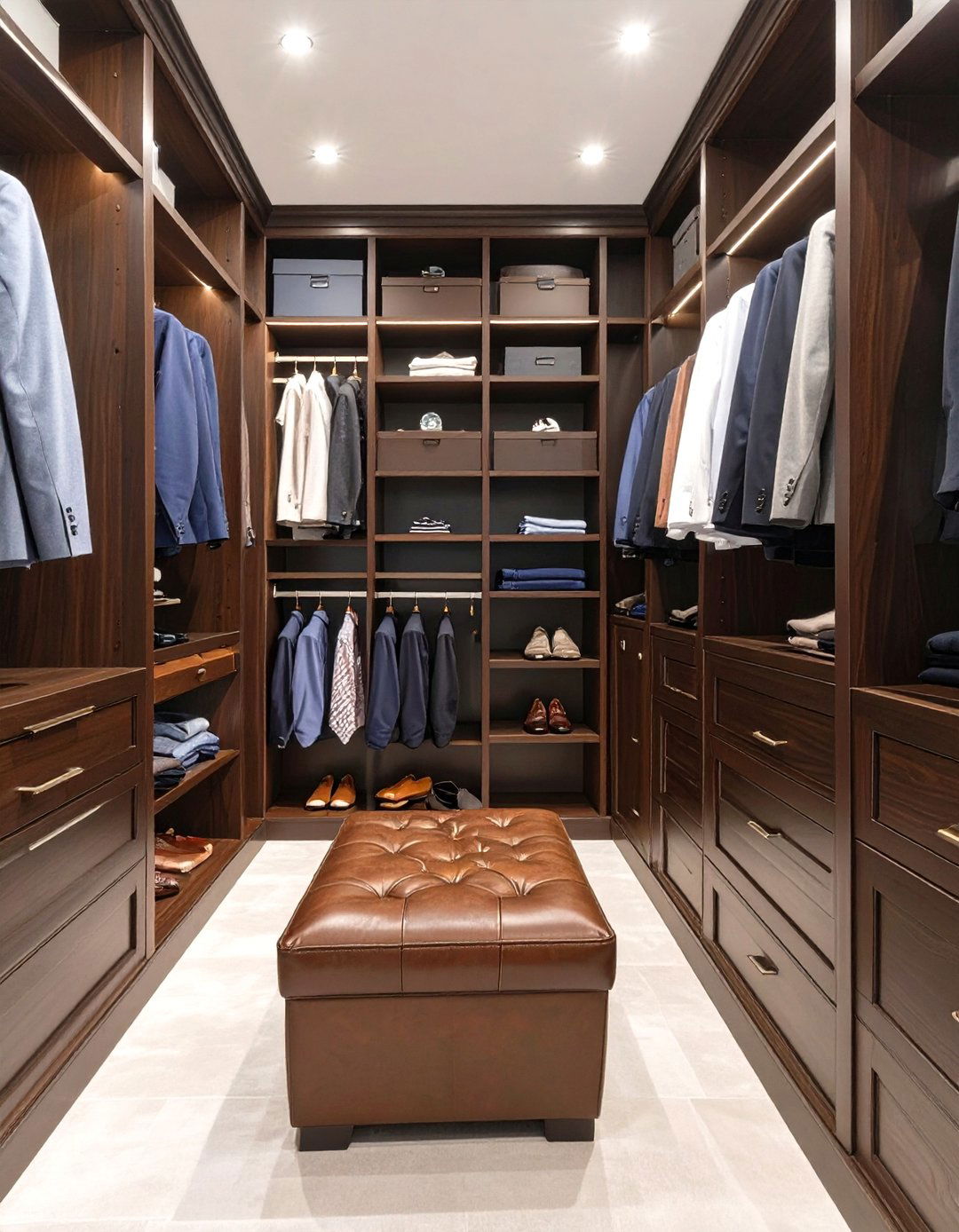 The Masculine Haberdashery Closet - 30 master closet ideas
