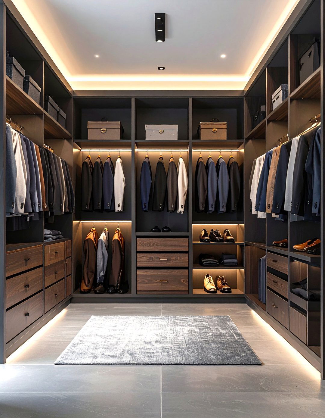 The Masculine Moody Closet - 30 design closet ideas