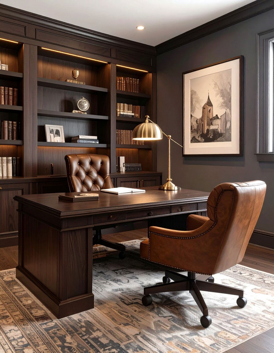 The Masculine Study Den - 30 den decorating ideas
