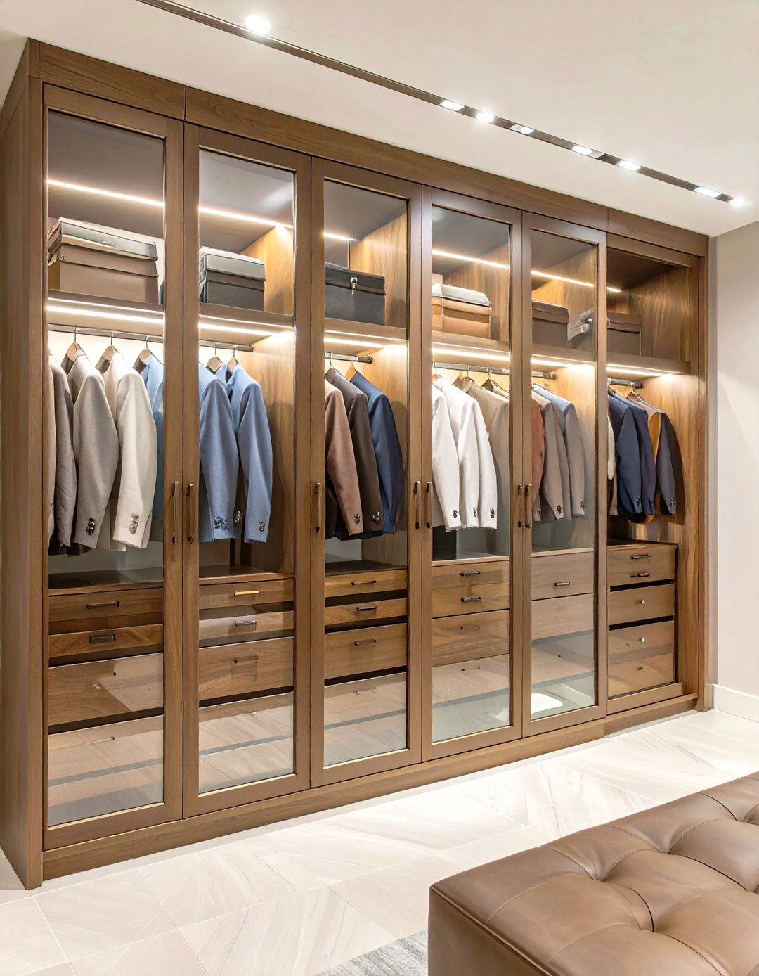 The Masculine Tailored Closet - 30 modern closet design ideas