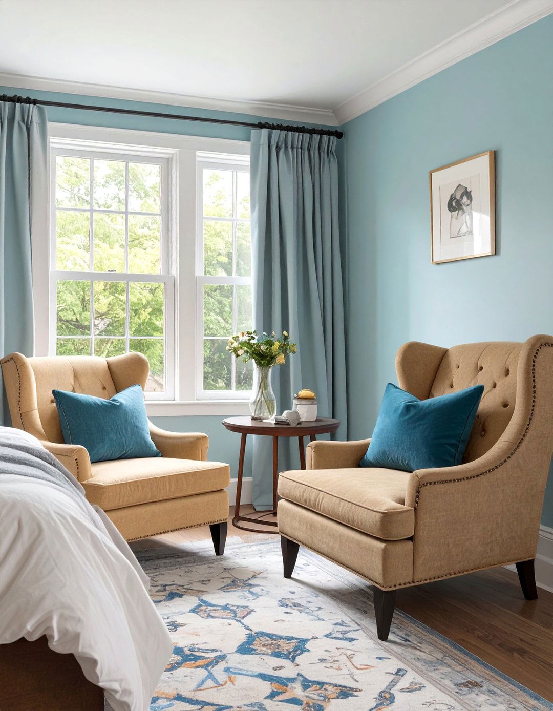 The Master Bedroom with an Adjoining Sitting Area - 30 arts and crafts interior design ideas