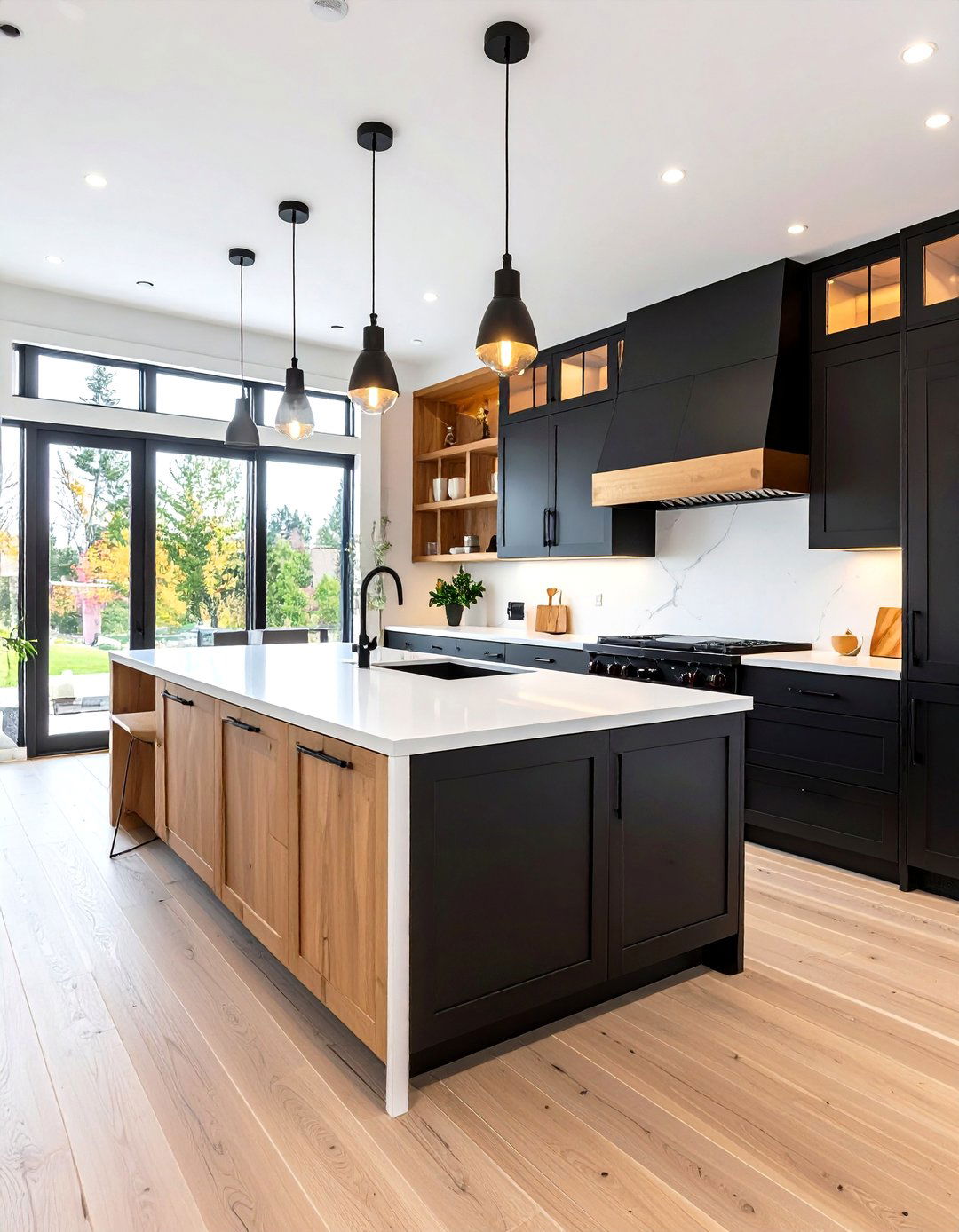 The Matte Black Finishes Kitchen - 30 kitchen remodel ideas 2023