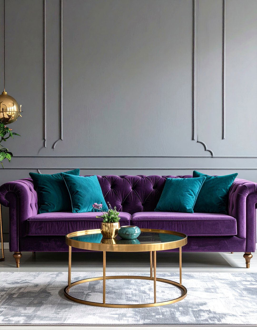 The Mauve and Teal Living Room - 30 80s interior design ideas