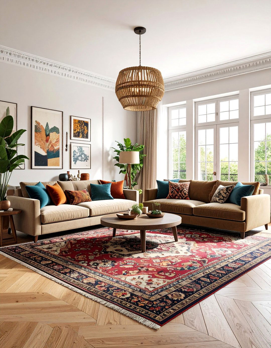 The Maximalist Gallery Wall Living Room - 30 3d home design online ideas