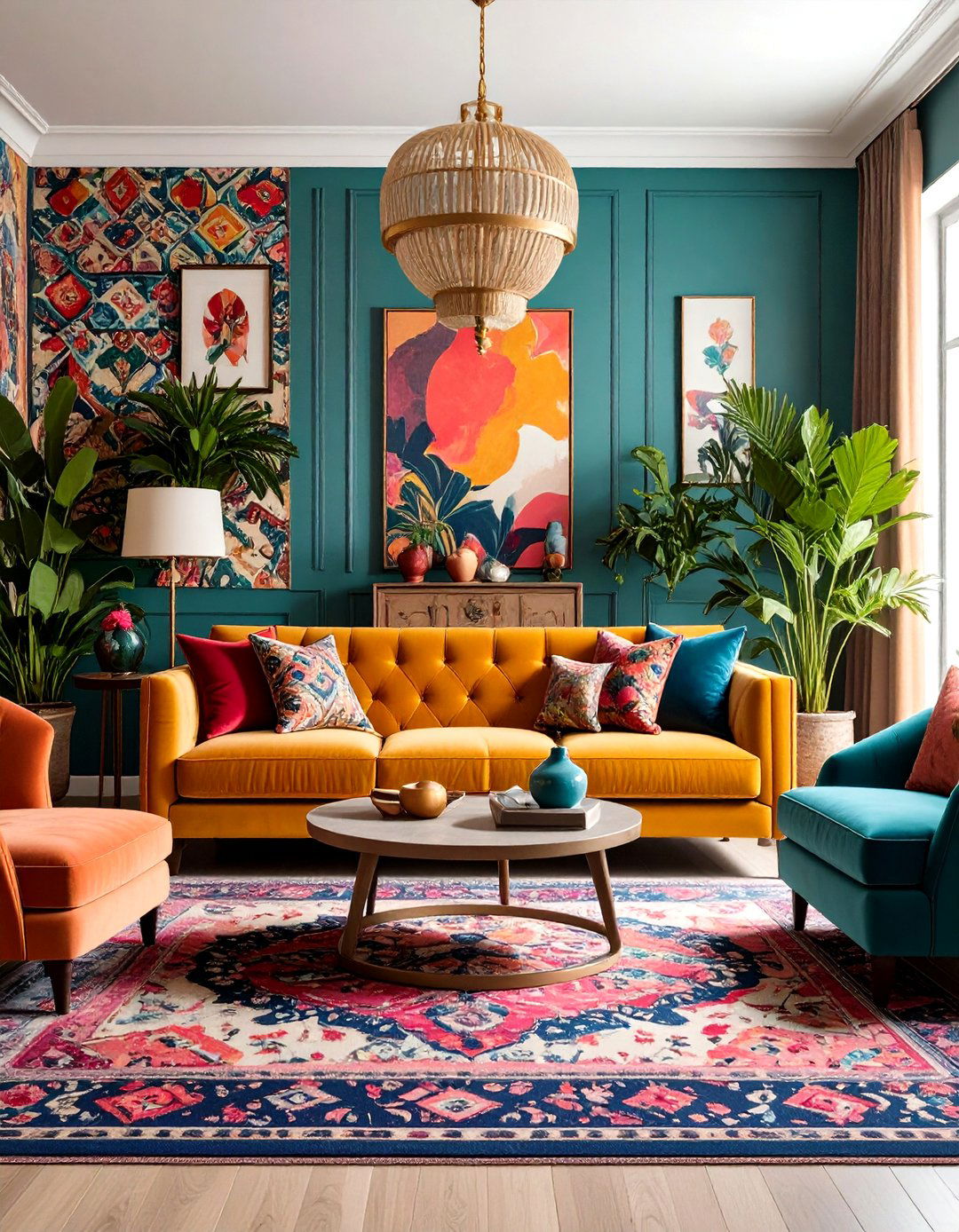 The Maximalist Grandeur Living Room - 30 interior decor ideas for living room