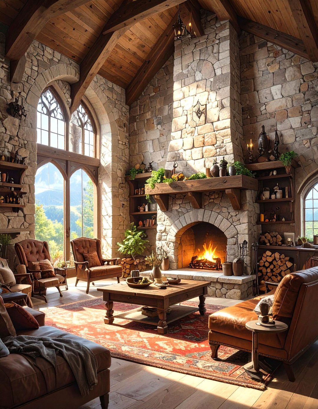 The Medieval Castle Keep Man Cave - 30 man cave decor ideas