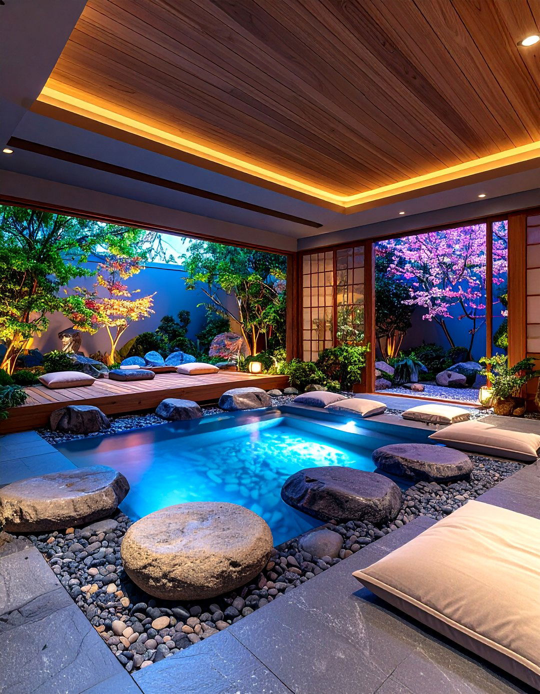 The Meditation and Zen Garden Room - 30 2 car garage man cave ideas