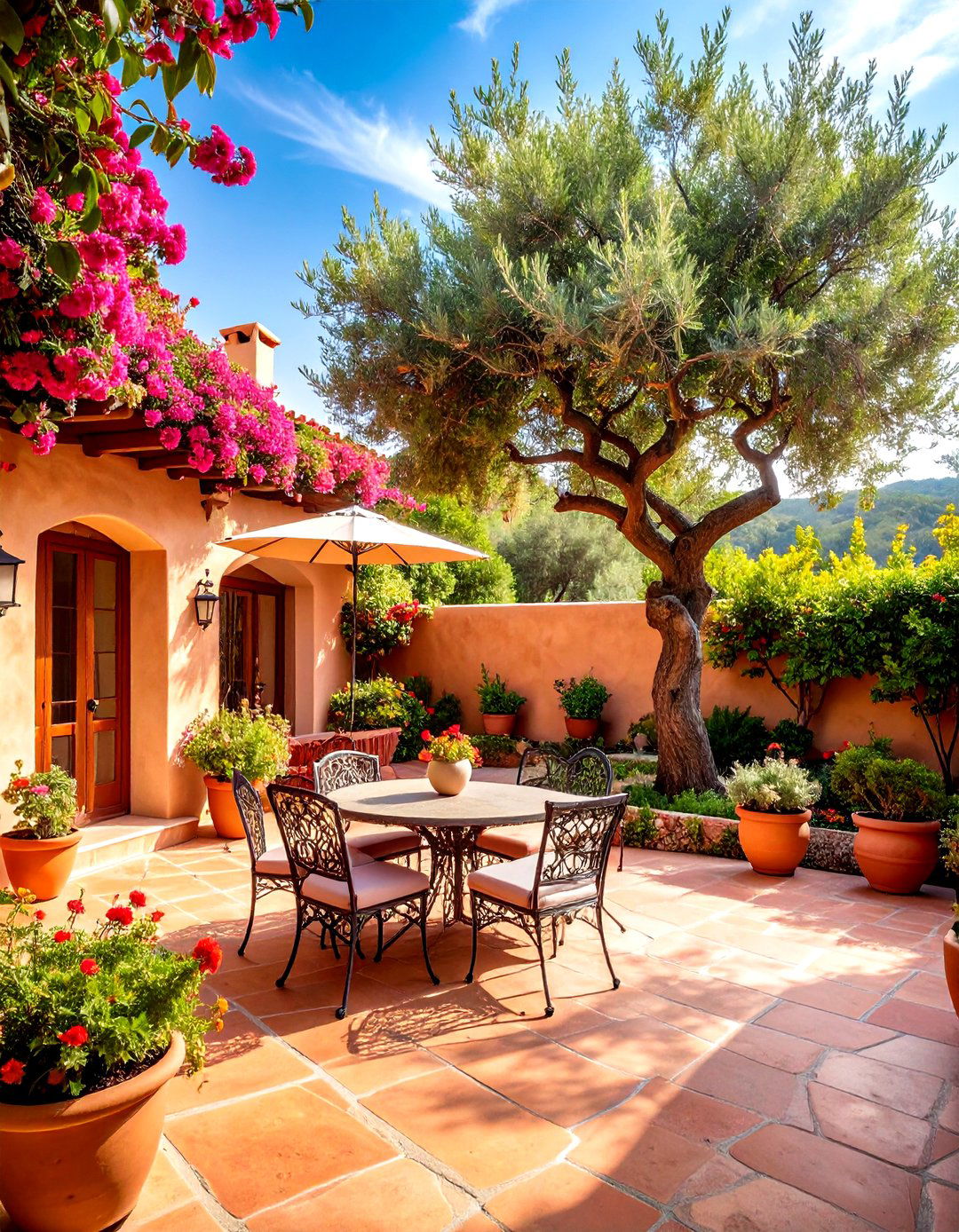 The Mediterranean Courtyard - 30 landscaping backyard ideas