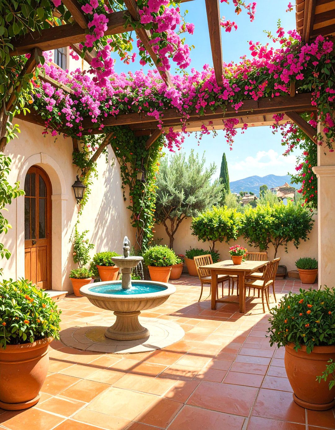 The Mediterranean Courtyard - 30 backyard oasis ideas