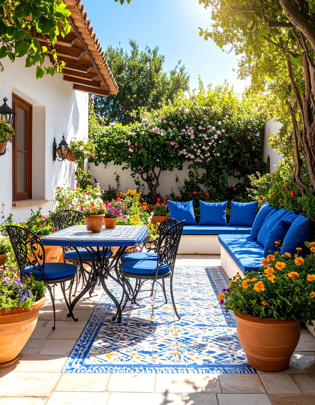 The Mediterranean Courtyard Backyard - 30 backyard furniture ideas