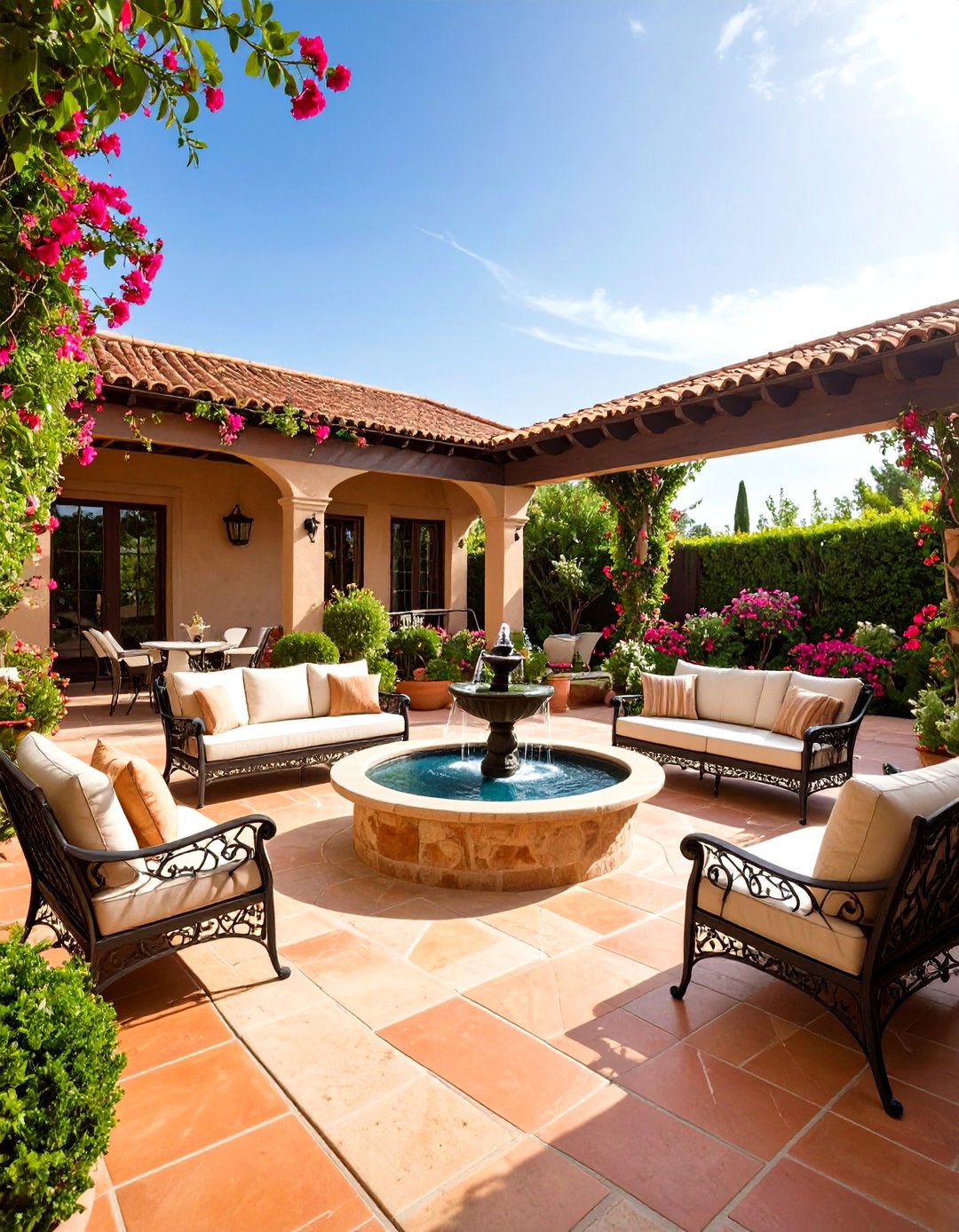 The Mediterranean Courtyard Backyard - 30 backyard layout ideas