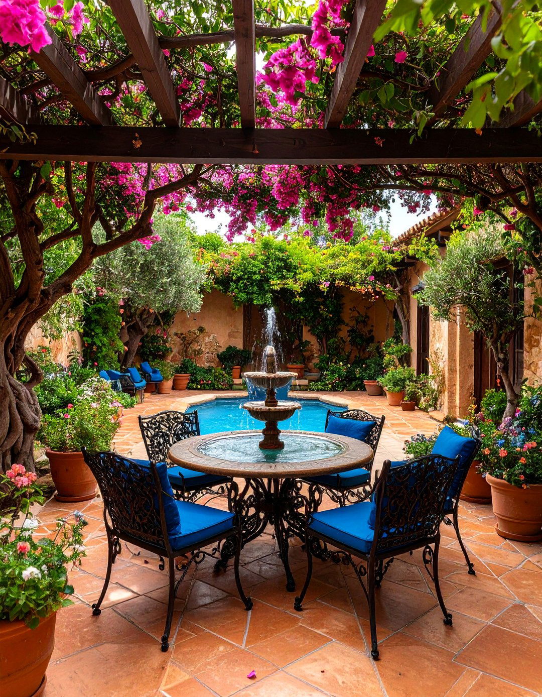 The Mediterranean Courtyard Backyard - 30 backyard decor ideas