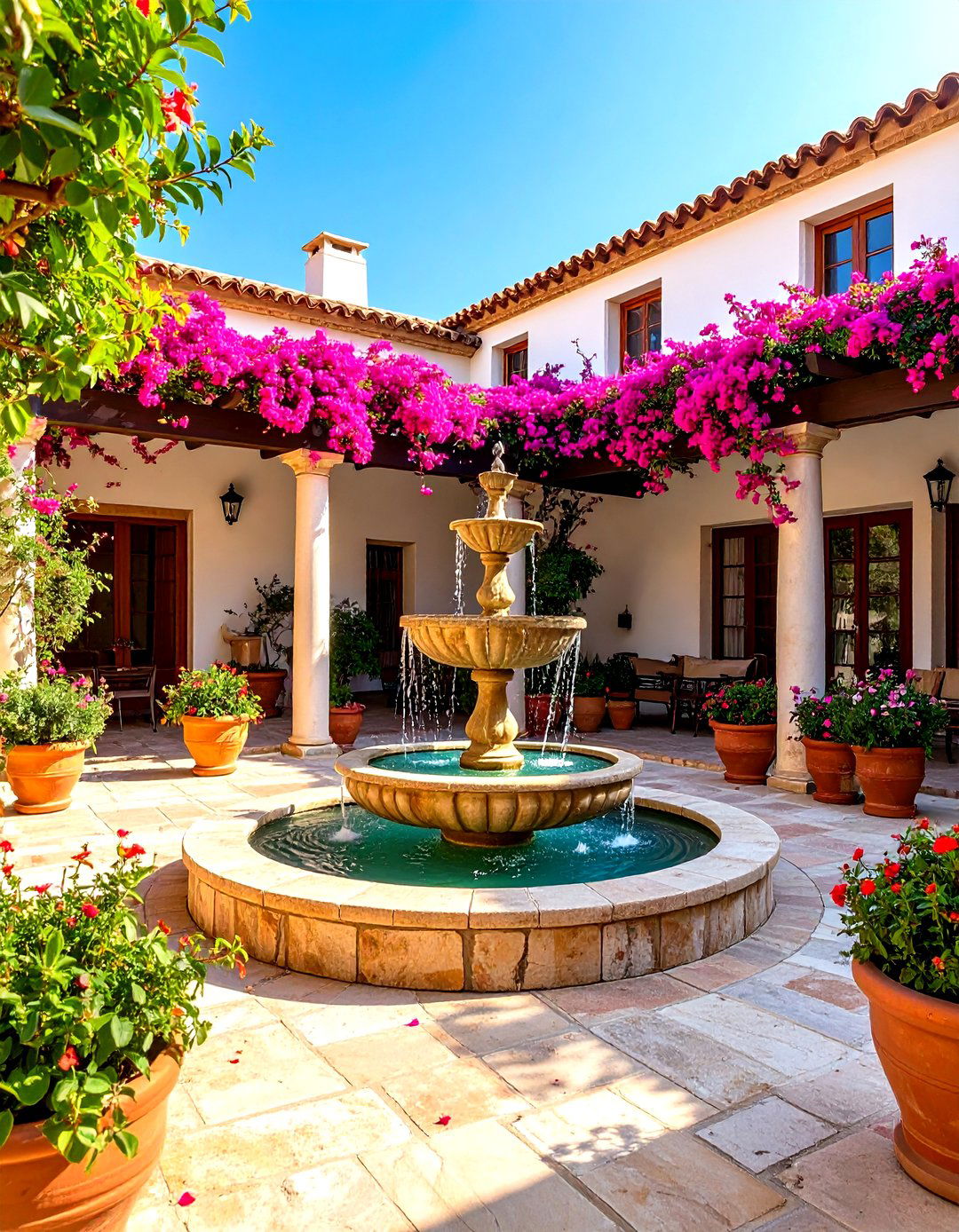 The Mediterranean Courtyard Escape - 30 landscape design online ideas
