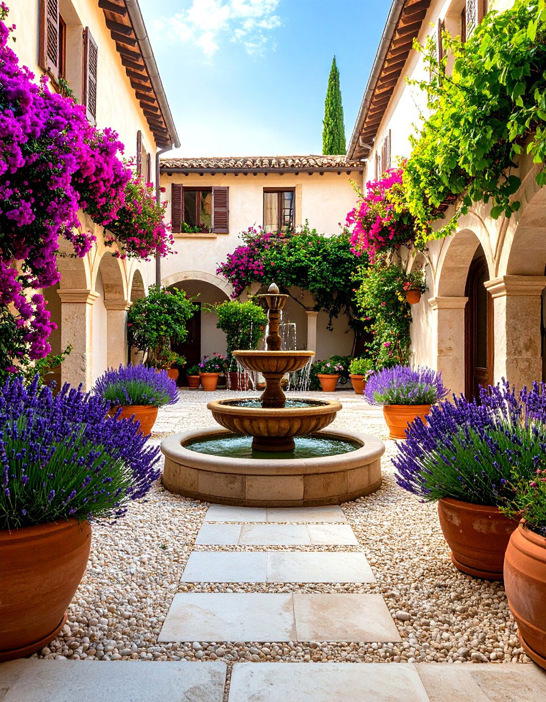 The Mediterranean Courtyard Garden - 30 garden inspiration
