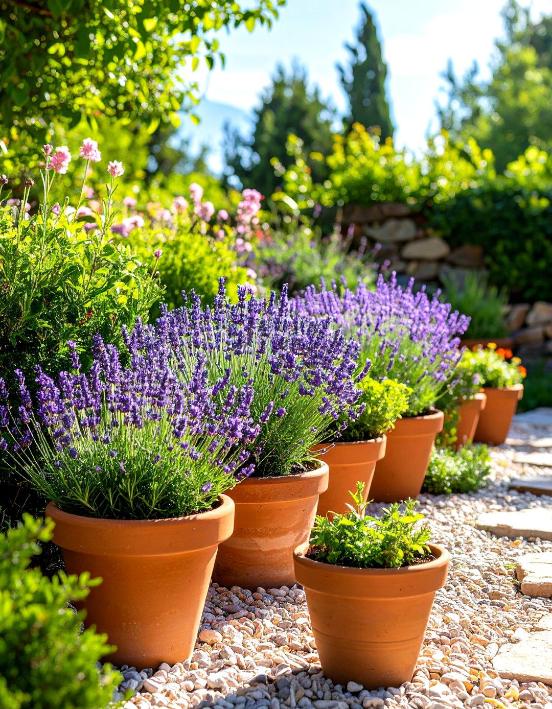 The Mediterranean Gravel Garden - 30 flower garden layout ideas