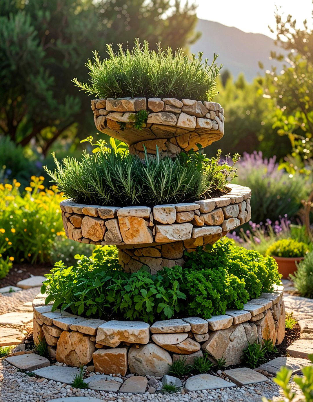 The Mediterranean Herb Spiral Garden - 30 garden design software ideas