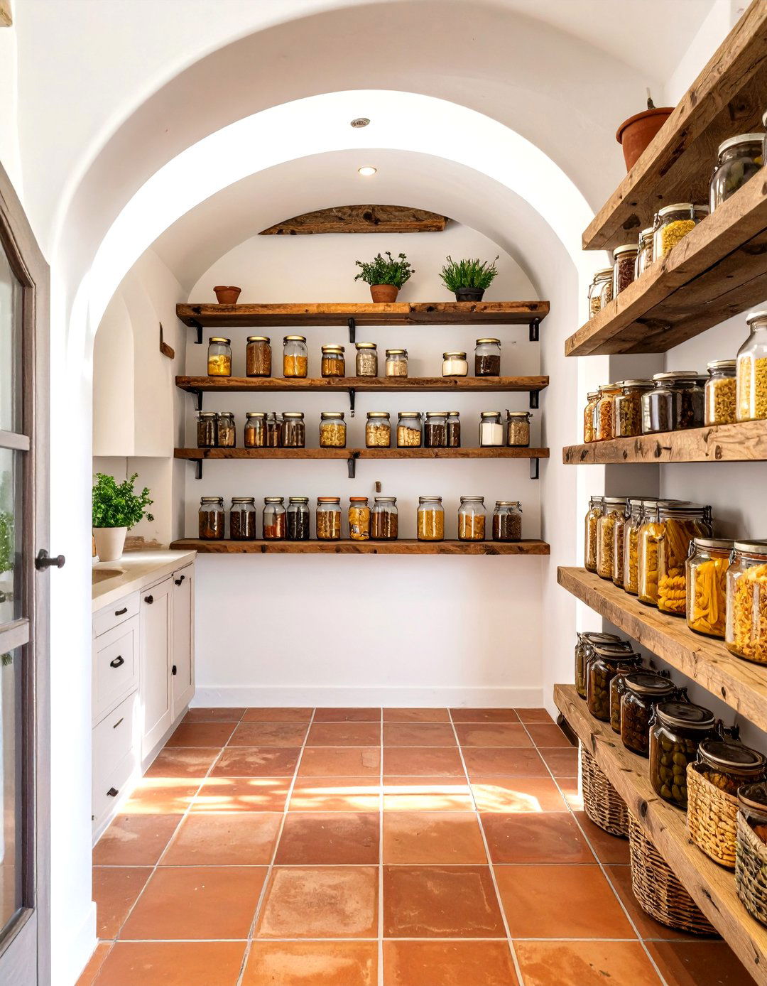 The Mediterranean Inspired Pantry - 30 custom pantry ideas