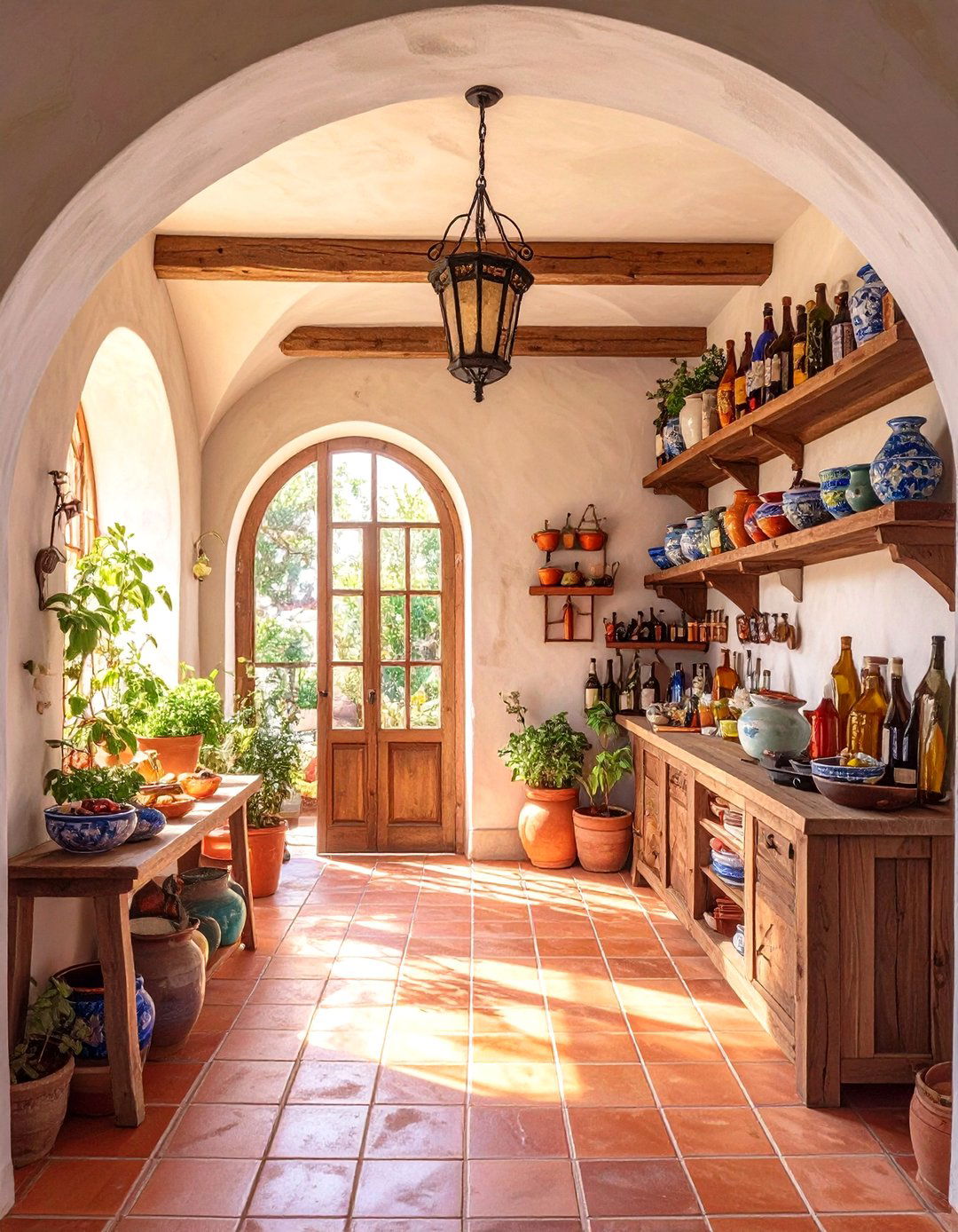 The Mediterranean Inspired Pantry - 30 butlers pantry walk in pantry ideas