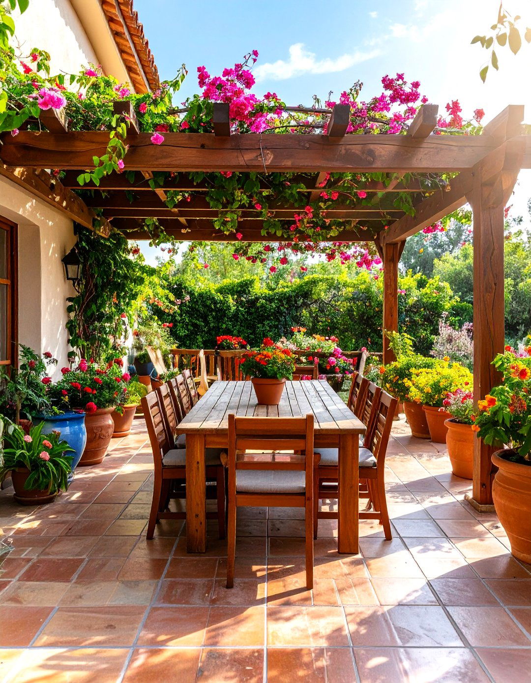The Mediterranean Inspired Terrace - 30 backyard covered patio ideas
