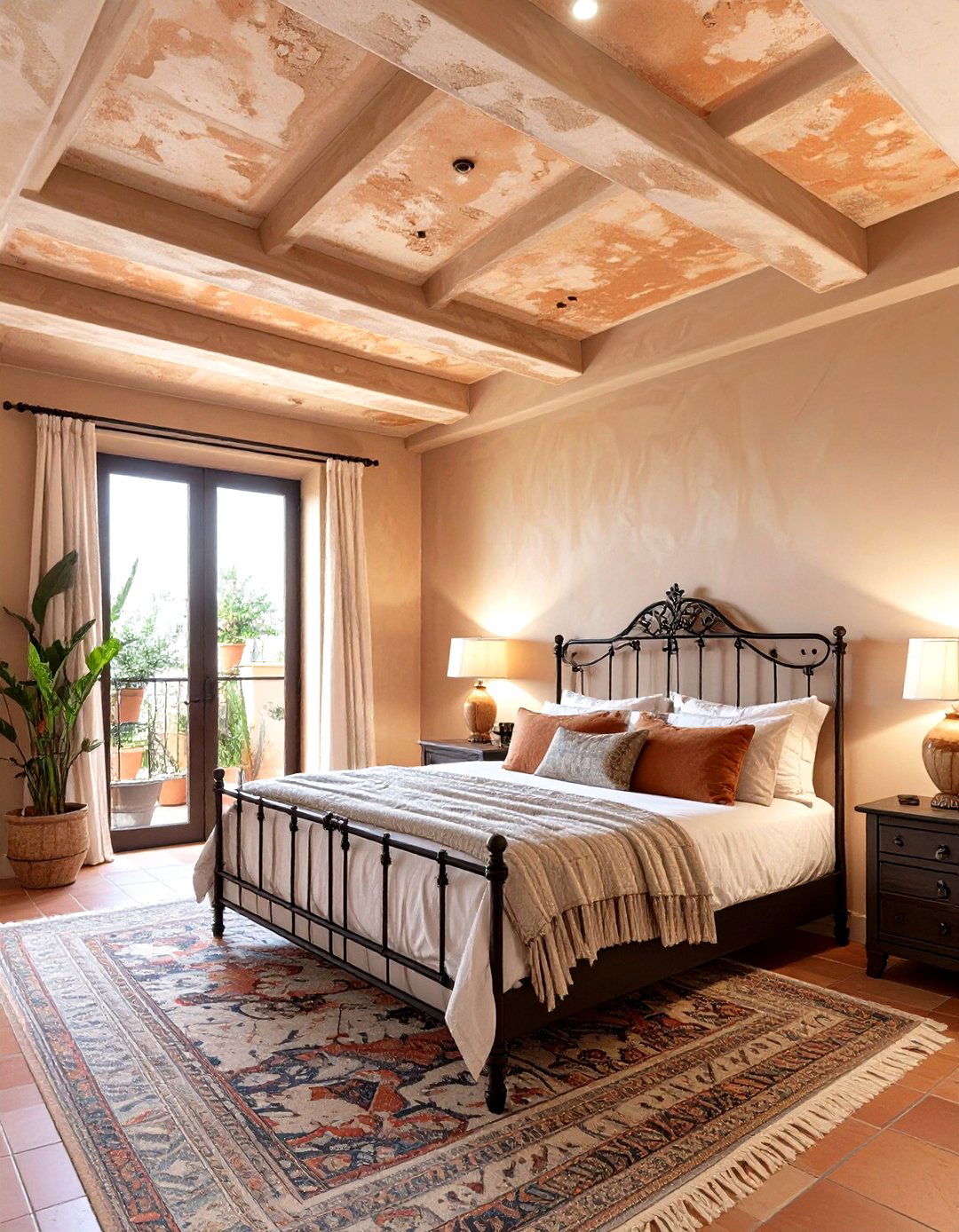 The Mediterranean Plaster Bedroom Ceiling - 30 master bedroom tray ceiling ideas
