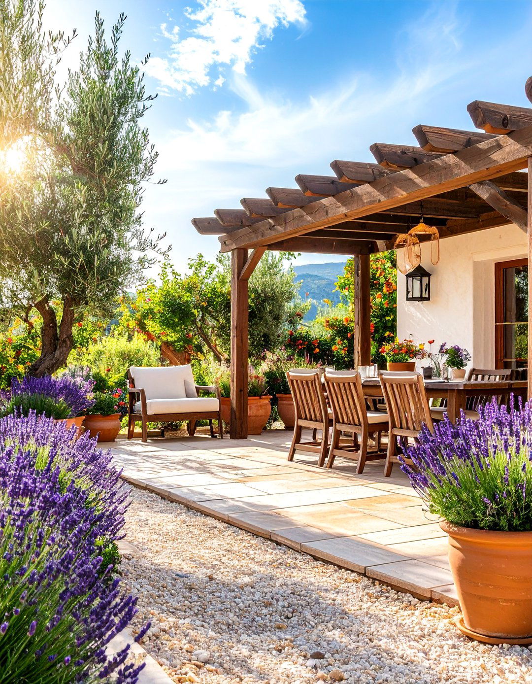 The Mediterranean Terrace Garden - 30 backyard garden ideas