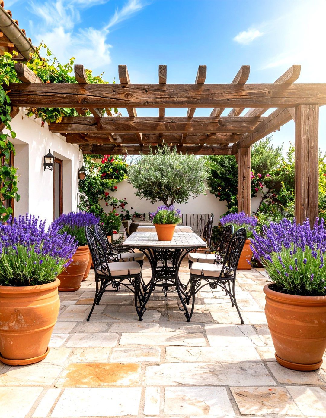 The Mediterranean Terrace Garden - 30 easy garden ideas