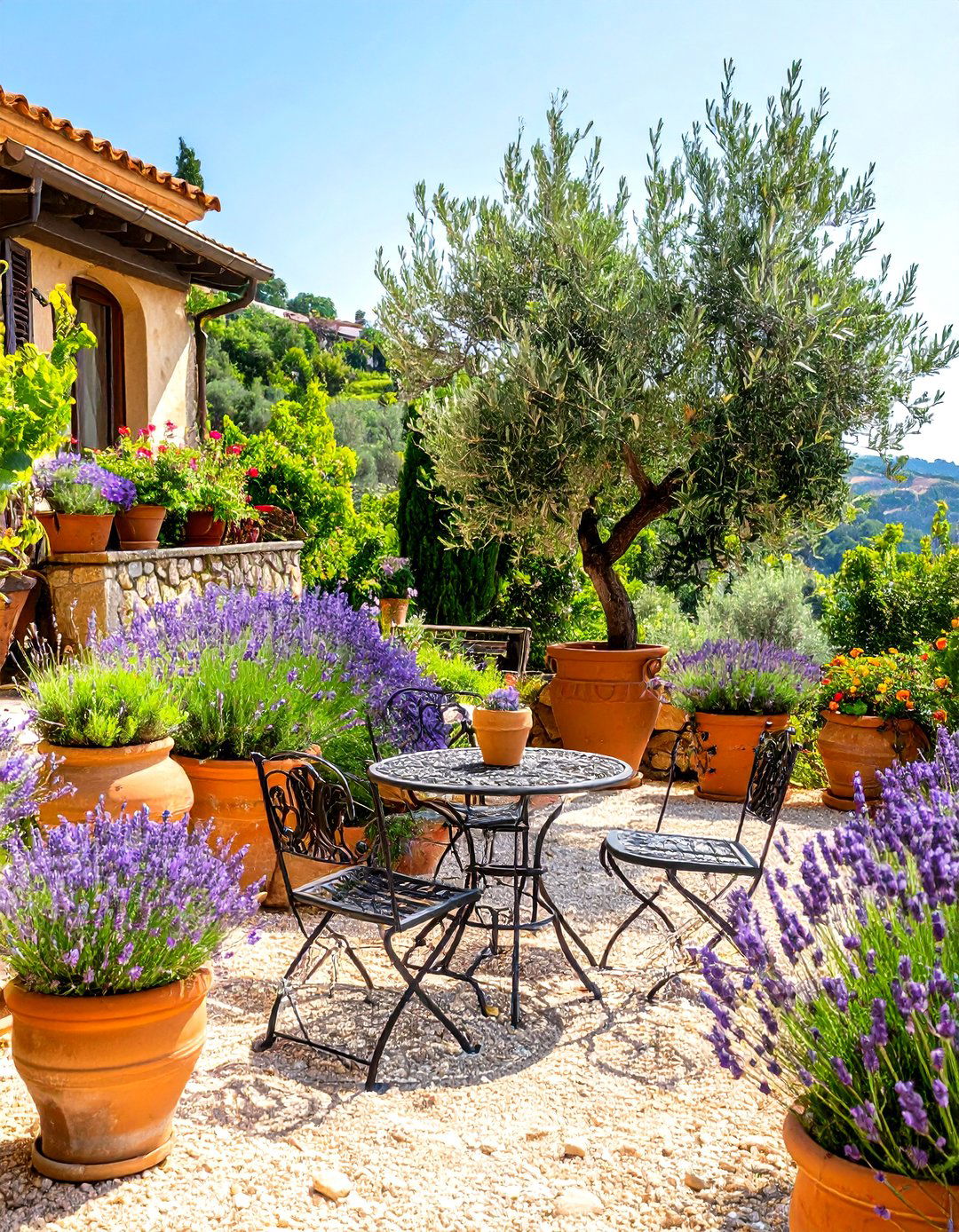 The Mediterranean Terrace Garden - 30 memorial garden ideas