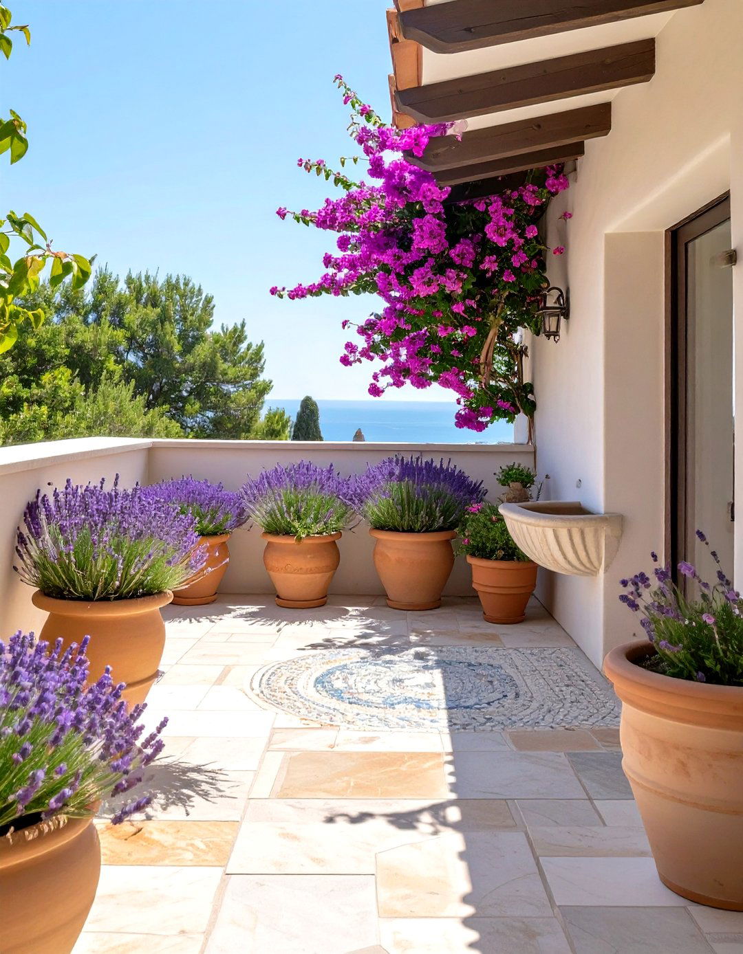 The Mediterranean Terrace Garden - 30 modern small garden ideas
