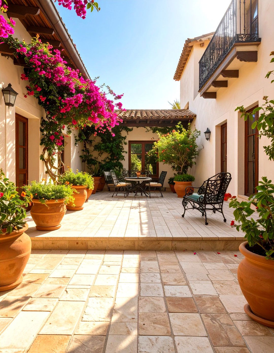 The Mediterranean Terrace Low Deck - 30 low deck ideas