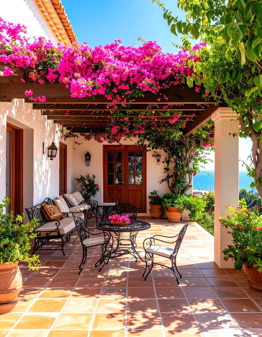 The Mediterranean Terrace Porch - 30 front porch deck ideas