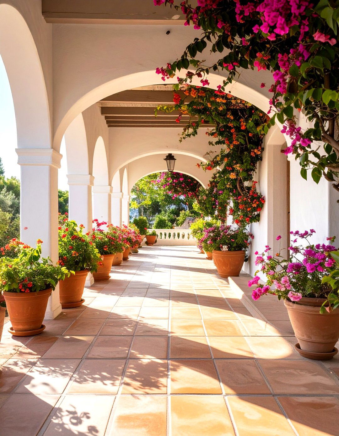 The Mediterranean Terrace Porch - 30 covered front porch ideas