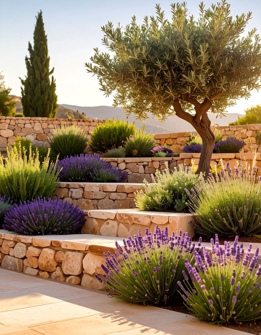 The Mediterranean Terrace Rock Garden - 30 modern rock garden ideas