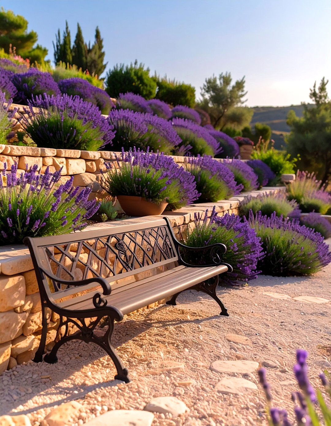 The Mediterranean Terrace Rock Garden - 30 ai rock garden design ideas