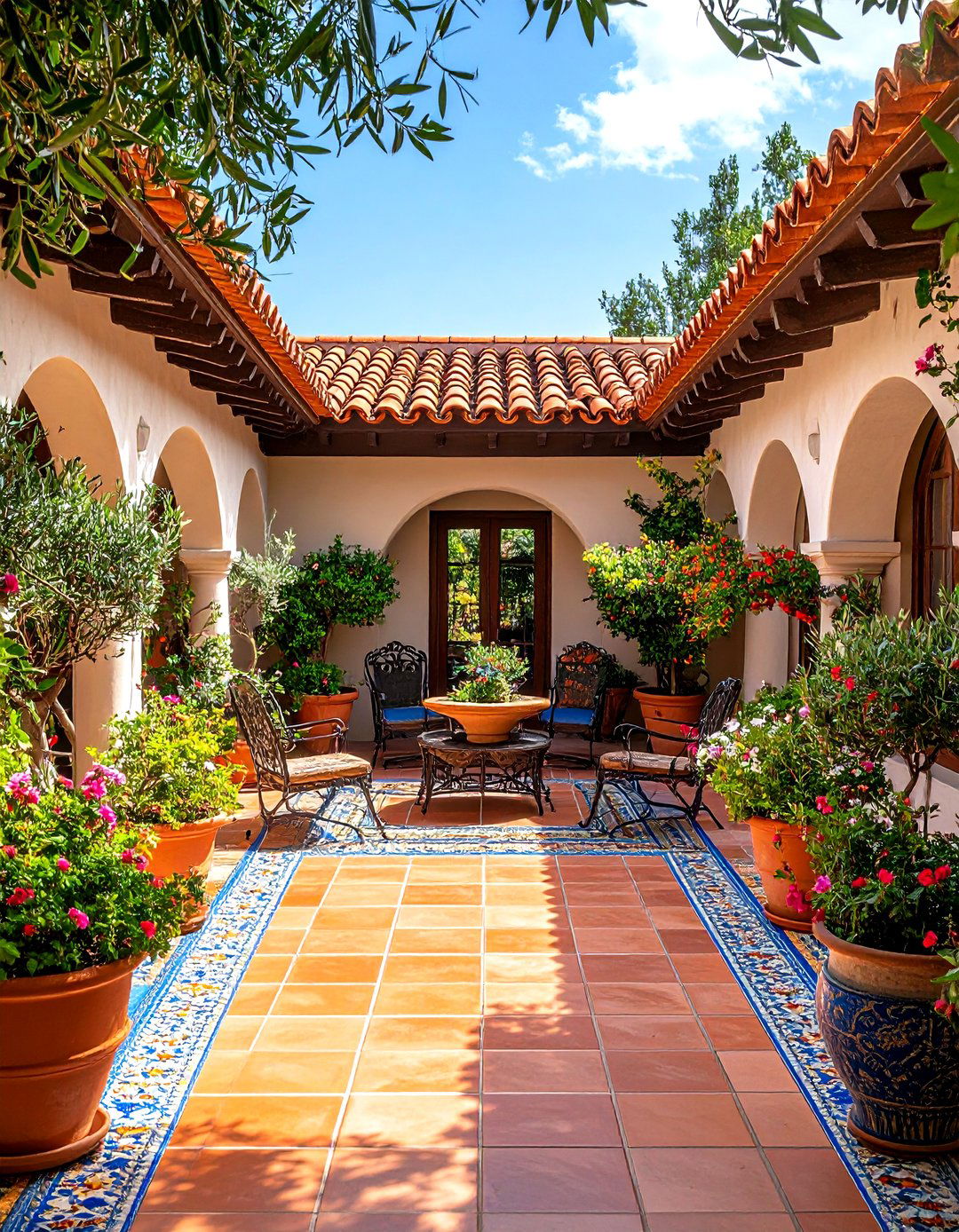 The Mediterranean Terracotta Tiled Roof - 30 extension patio roof ideas