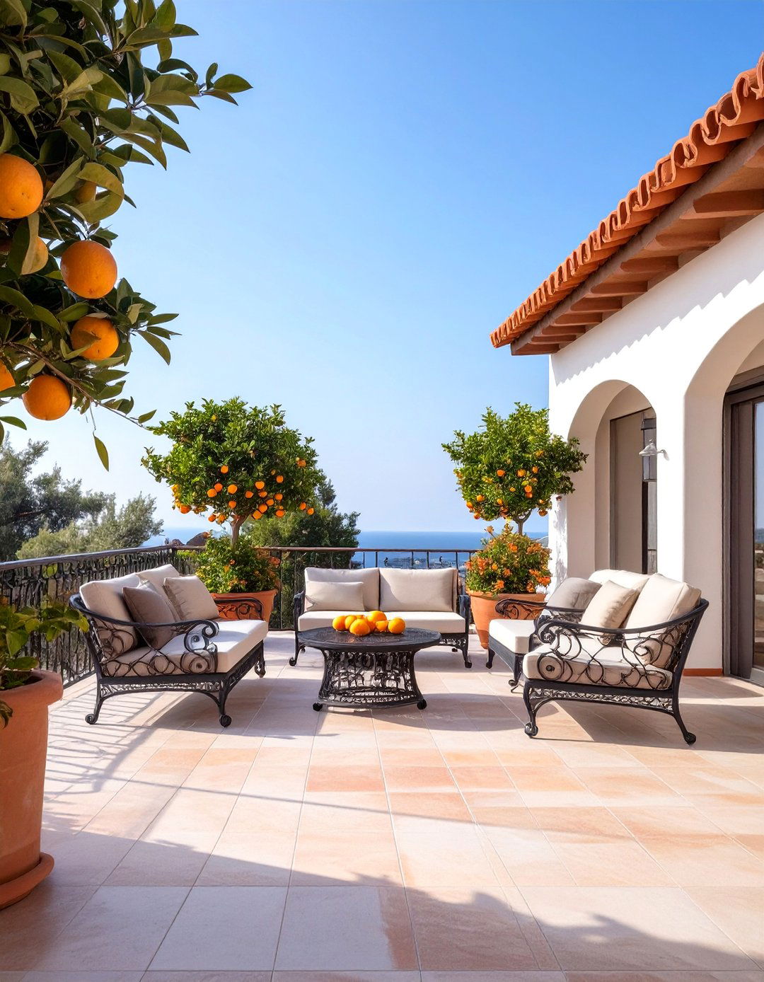 The Mediterranean Tile Roof Cover - 30 deck cover ideas