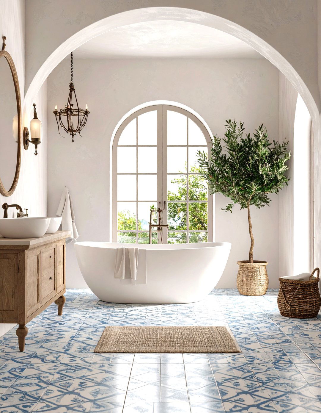 The Mediterranean Villa Bathroom - 30 large bathroom ideas