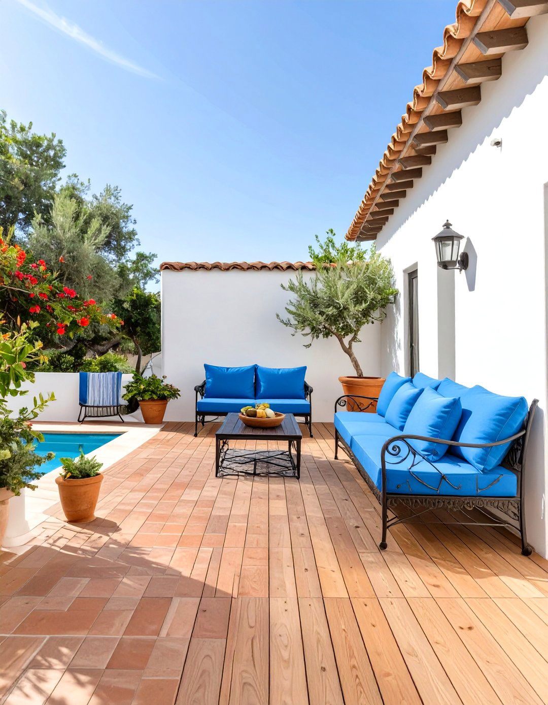 The Mediterranean Villa Deck - 30 deck ideas for above ground pools