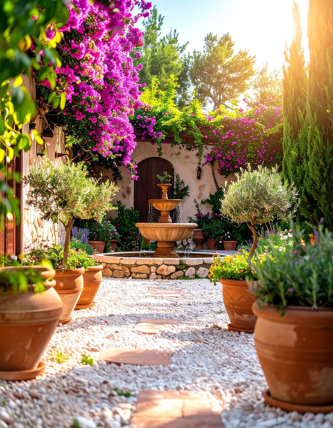 The Mediterranean Villa Front Yard - 30 front yard landscape ideas