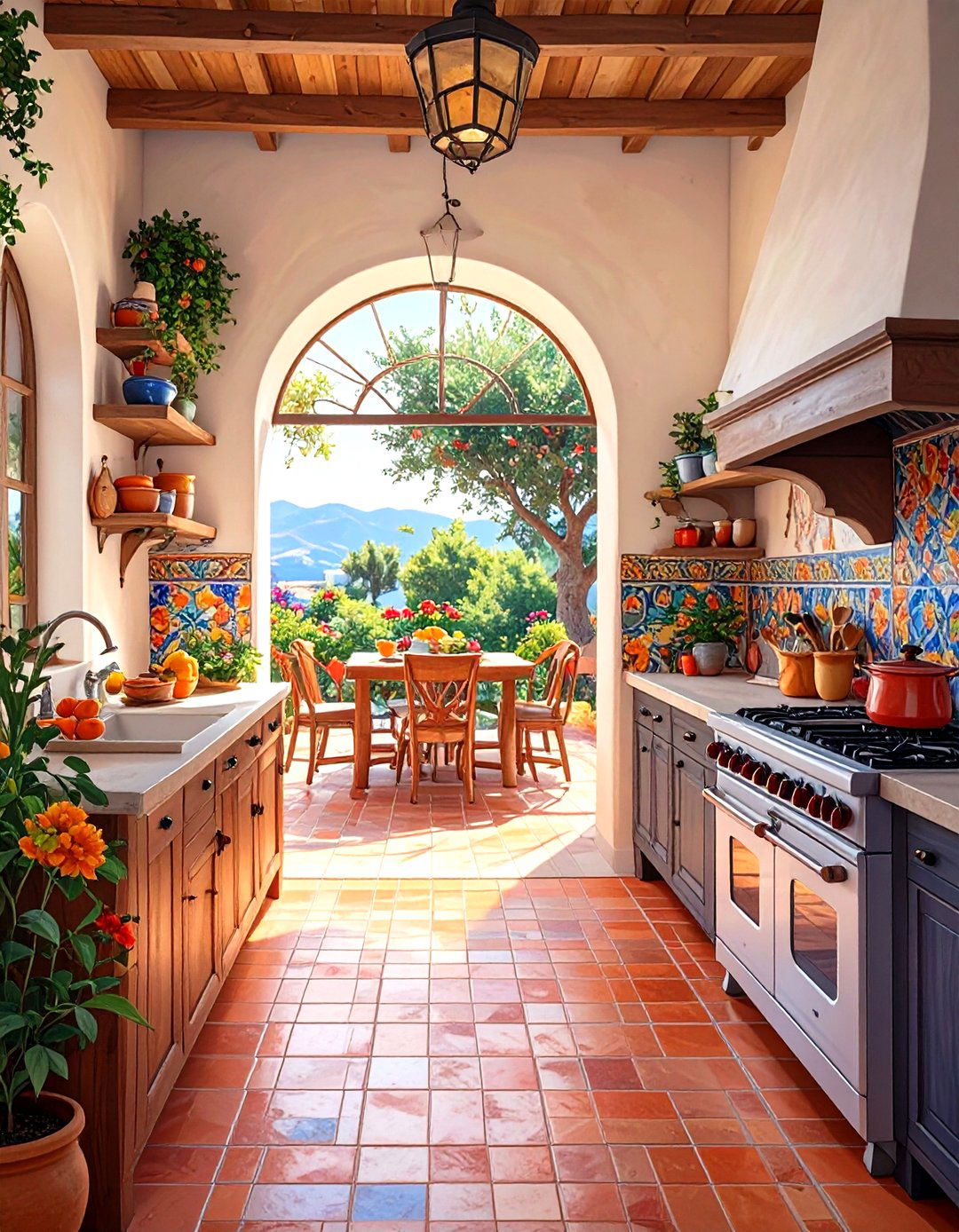 The Mediterranean Villa Open Kitchen - 30 open kitchen ideas