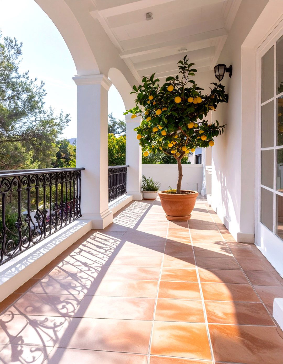 The Mediterranean Villa Porch - 30 mobile home front porch ideas