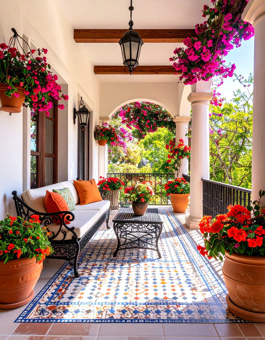 The Mediterranean Villa Porch - 30 front porch decorating ideas