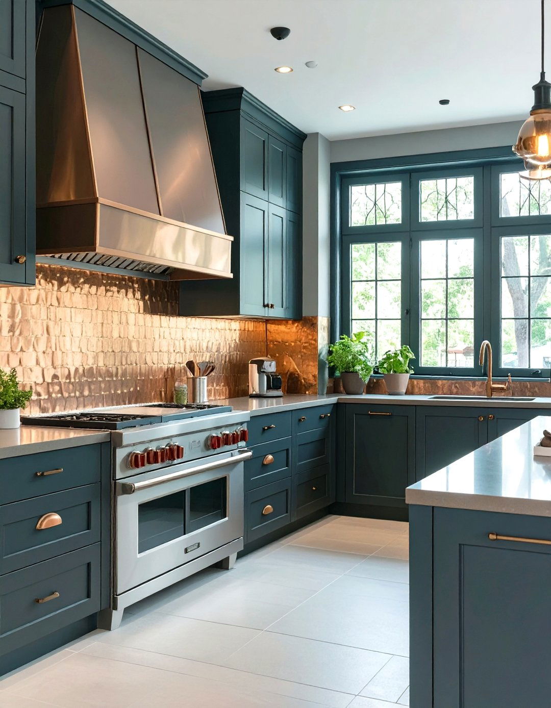 The Metallic Accent Gothic Kitchen - 30 modern gothic interior design ideas