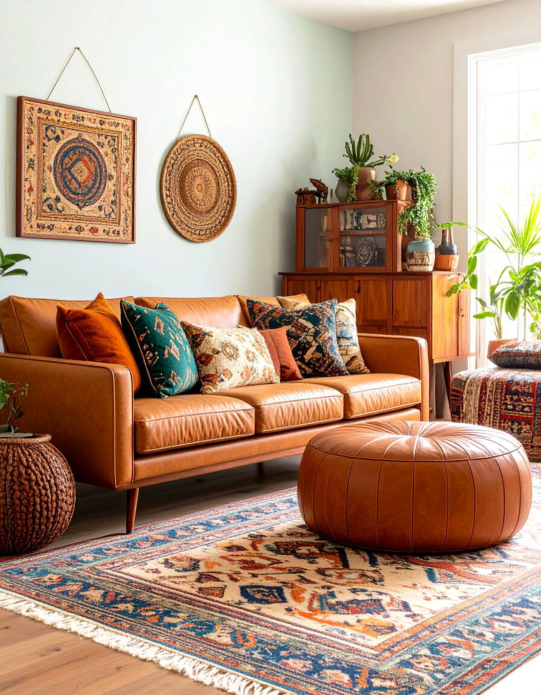 The Mid Century Global Living Room - 30 eclectic living room ideas